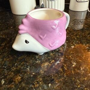 Pink Hedgehog Ceramic Mug